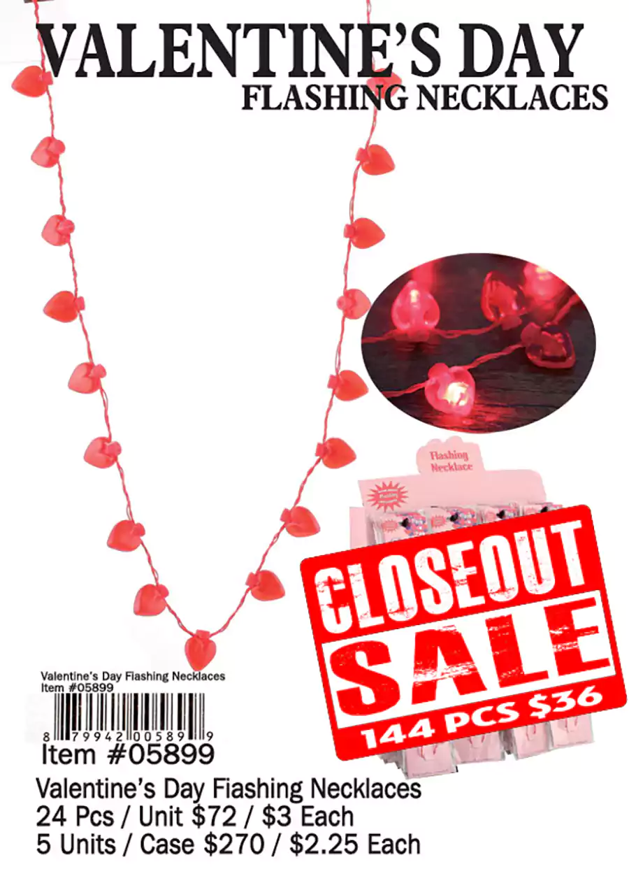 Valentine's Day Flashing Necklace (CL)